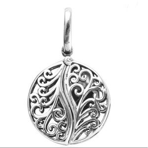 Sterling Silver scrollwork pendant